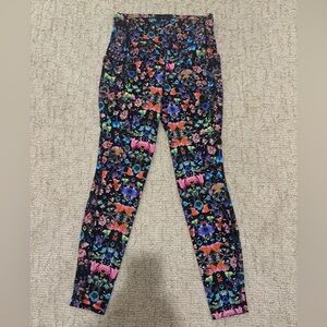 Like new condition Lululemon floral leggings
